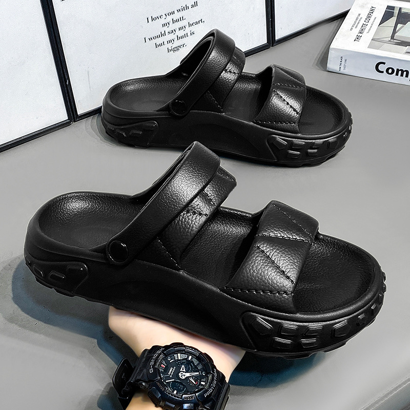 Nuevas zapatillas transfronterizas para niños, zapatos de jardín EVA de alta elasticidad, sandalias de playa de verano, sandalias para padres e hijos, zapatos con agujeros al aire libre
