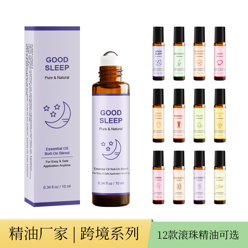 Wholesale Cross-Border 10ml Popular Roll-On Essential Oil Care Set Beadoil 10ml Roll-On Aromatherapy Essential Oil in Stock Wholesale Cross-Border 10ml Popular Roll-On Essential Oil Care Set Beadoil 10ml Roll-On Aromatherapy Essential Oil in Stock