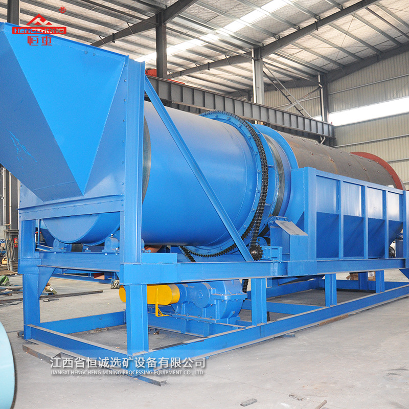 圆筒洗选机设备 鹅卵石滚筒洗石机