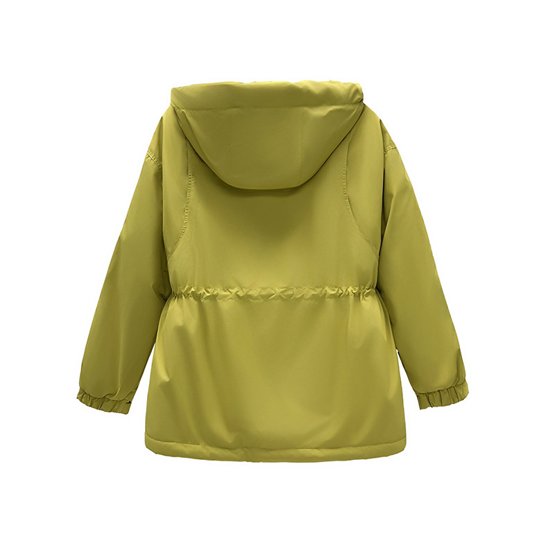 Herramientas de asalto chaqueta con capuz 2025, otoño y invierno nuevo estilo de alta sensación relajado abrigo de moda casual caliente