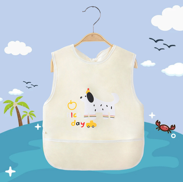 Children's big waterproof eating bib for early age for supplementary…