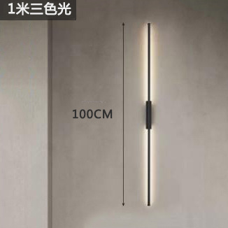 Una línea cielo pasillo minimalista lámpara de pared dormitorio cabecera tira salón pared de fondo atmósfera decoración lámpara de pared de cobre puro