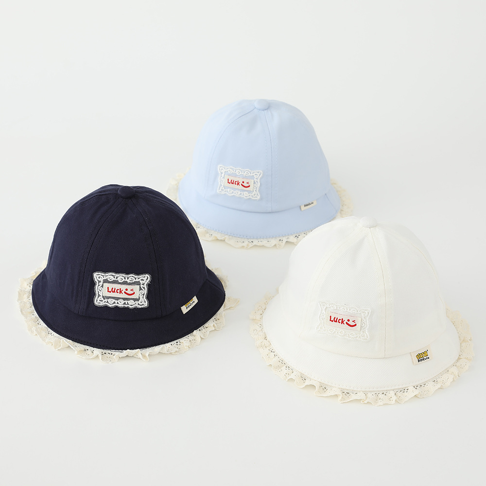 Casual solhatt för barn med spets för vår och höst_voghion.com