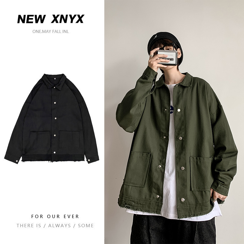 solar system work clothes Jacket man 2020 Autumn Easy Trend Flash cowboy Retro student Chaopai coat
