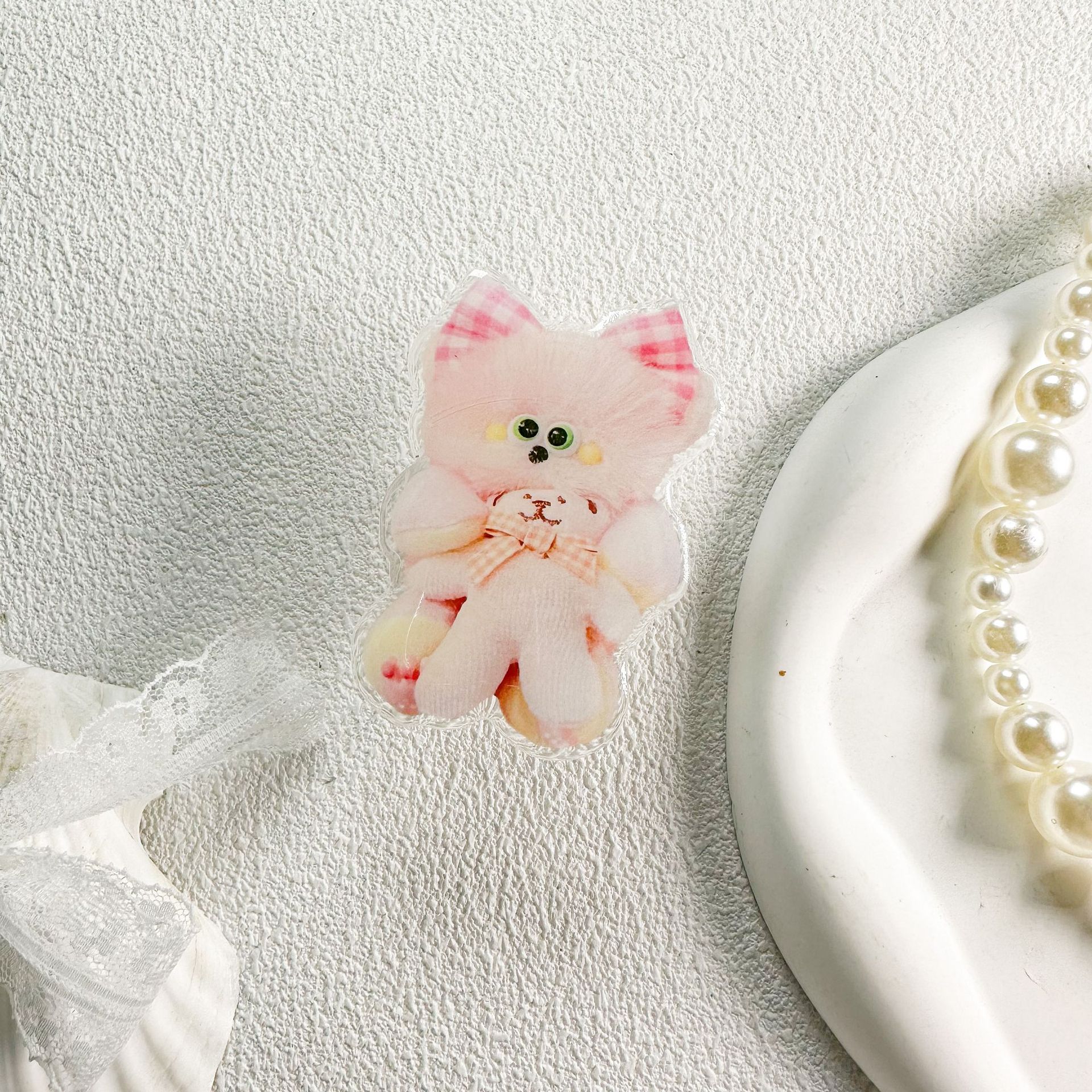 Transparent Bracket - Bear Kitten