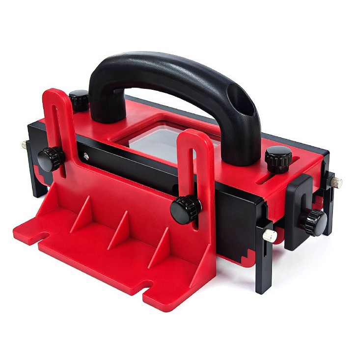 Yellow Inverted Table Saw Set with 3D Safety Push Handle Woodworking Band Saw Engraving Machine Anti-Cut Push Ruler DIY Protective Tool