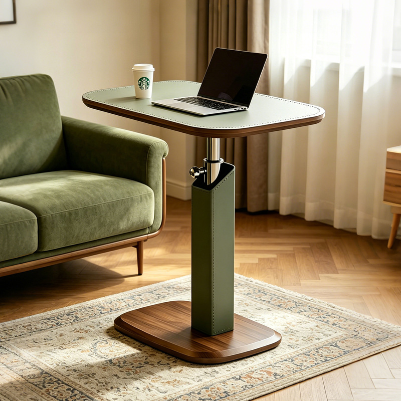 Bedside table, movable and adjustable computer desk with wheels, sofa side table, simple bedroom desk, student desk Bedside table, movable and adjustable computer desk with wheels, sofa side table, simple bedroom desk, student desk