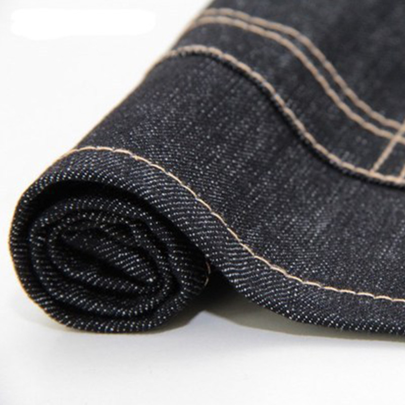 Largo corto Denim delantal moda cremallera café restaurante panadería ropa de trabajo peluquero delantal al por mayor