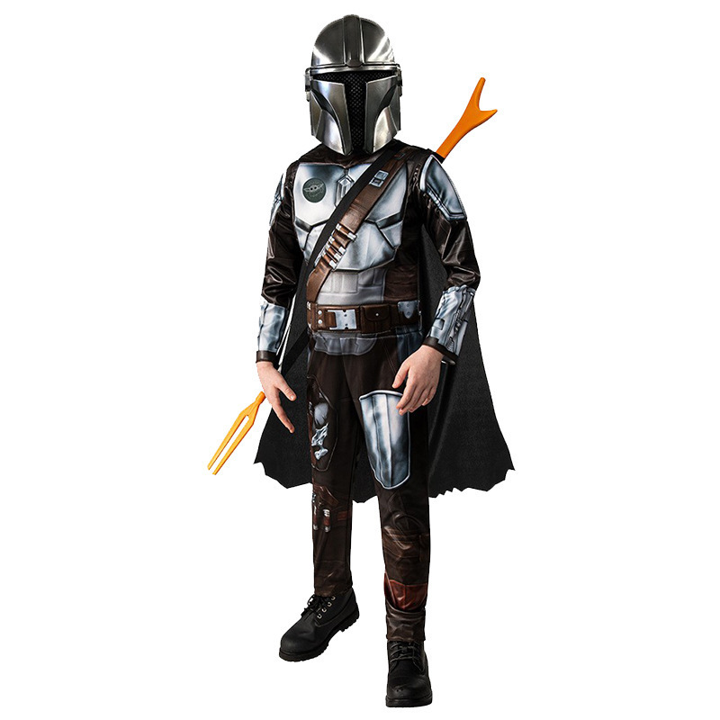 Cross-border hot selling Galaxy bounty hunter Mandalorian costume cos play costume Halloween children's holiday party