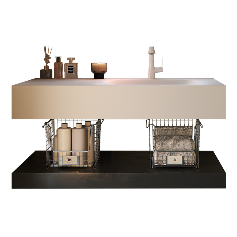 personalización italiana de tablero de roca de curvación en caliente gabinete de baño combinación inodoro lavabo gabinete lavabo tablero de roca de curvación en caliente integral lavabo