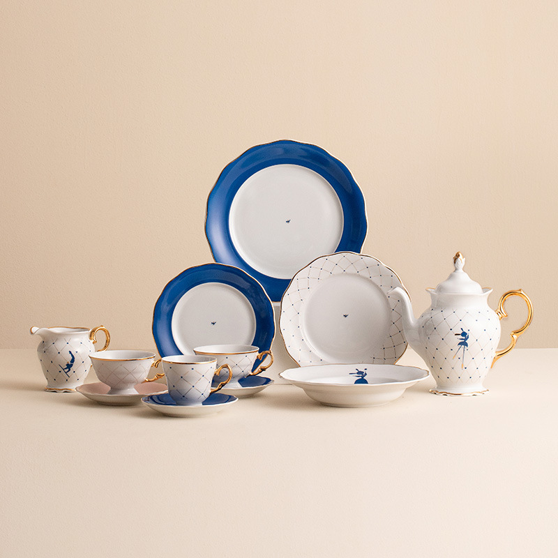 Promotion: Kristoff Polish Imported Porcelain Tableware, Nordic Court Style, Light Luxury Afternoon Tea Plates, High-End Vintage Promotion: Kristoff Polish Imported Porcelain Tableware, Nordic Court Style, Light Luxury Afternoon Tea Plates, High-End Vintage