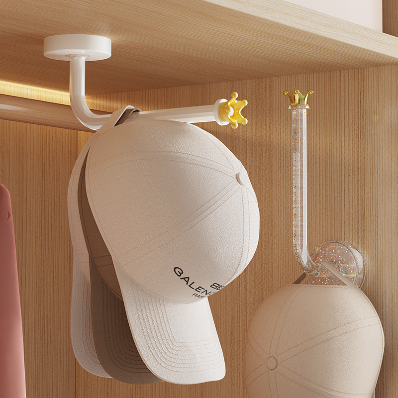 クラウンヘアバンド収納棚トイレ髪飾りクリップ皮筋ひもフック髪ひも収納神器|undefined