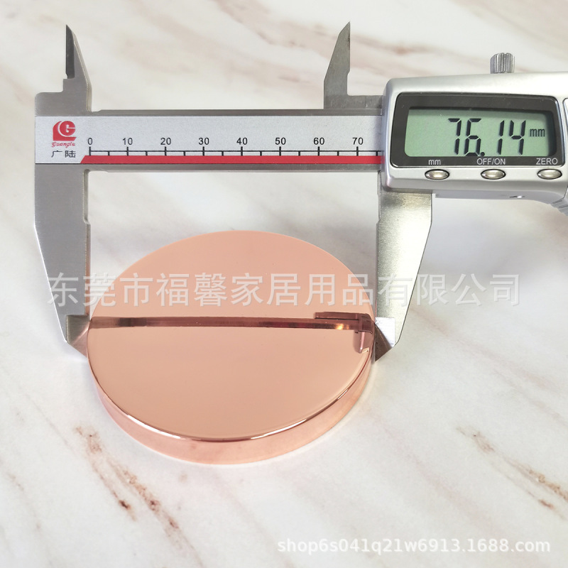 福馨-金属プレスメッキ香薫鉄蓋ガラスろうそくカップ金属蓋0.5mm冷間圧延鋼鉄蓋卸売り|undefined