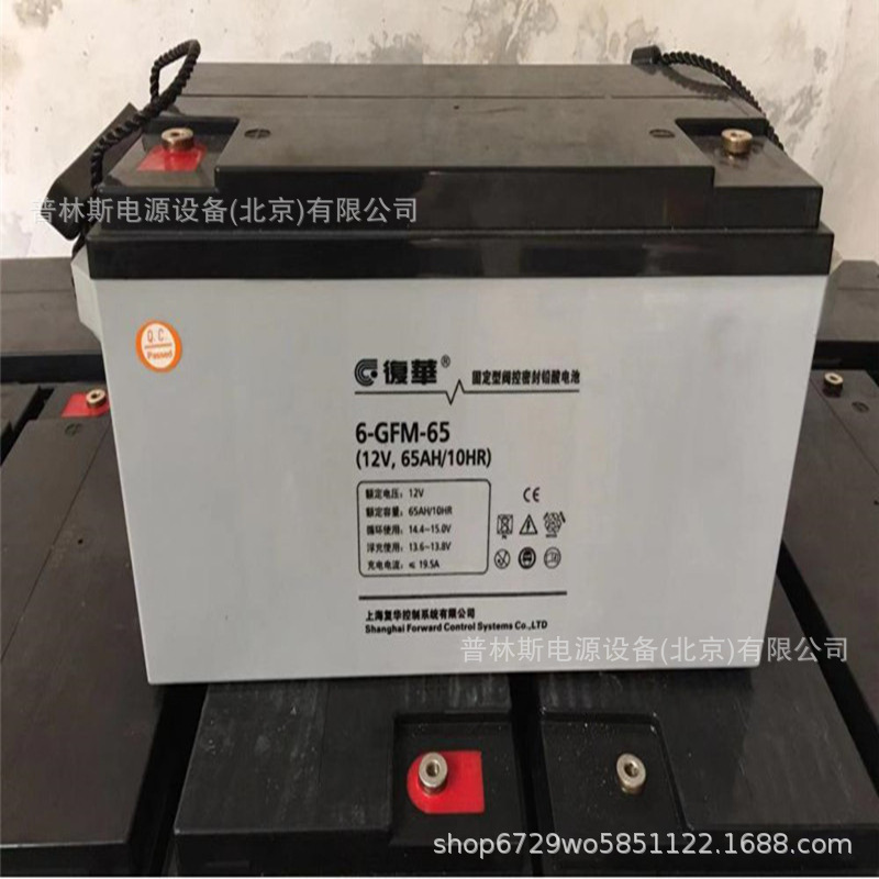 上海复华蓄电池12V65AH直流屏UPS电源 6-GMF-65免维护铅酸电池