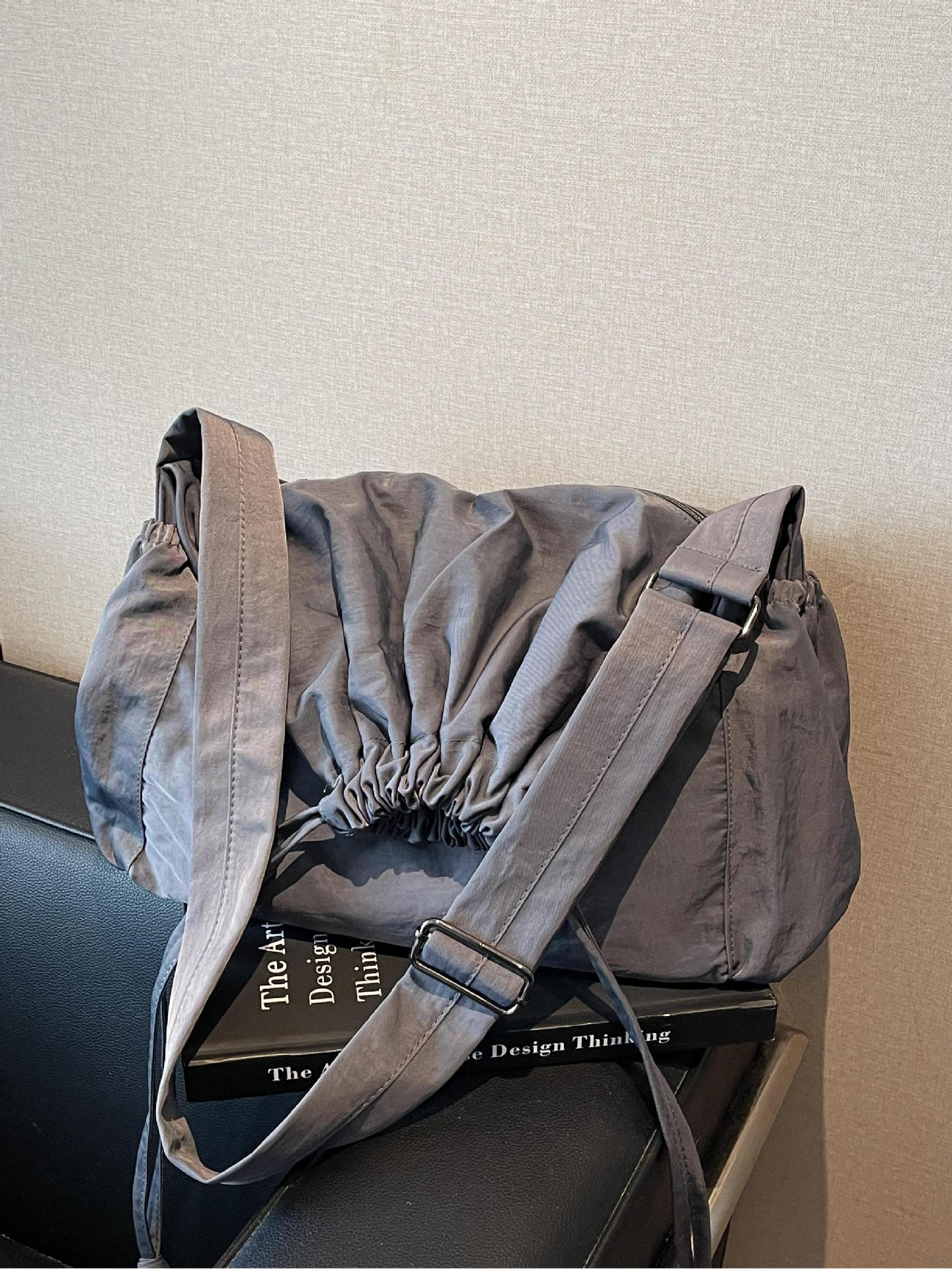 Bolso Tote con Cordón para Mujer de Nailon para Uso Diario