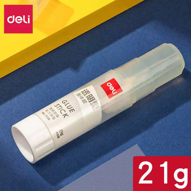 Клей Deli 7108, прочный, твердый (прозрачный) (21 г/шт.), высококачественный, ручной работы, высокой вязкости.