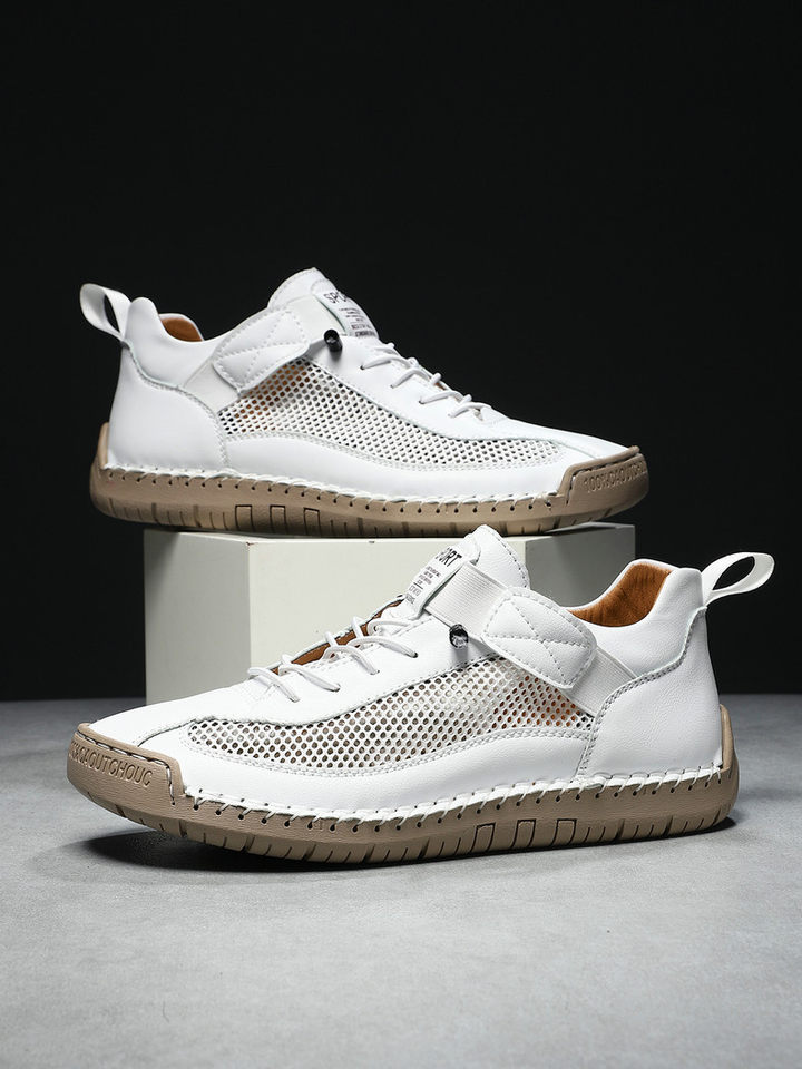 Giày thể thao lưới thoáng khí unisex form rộng phong cách năng động — 9889 màu kaki, 9889 màu trắng, 9889 màu xám, 9889 xanh da trời chi tiết 13