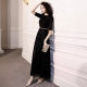 Black Banquet Evening Dress Dress Female Temperament Celebrity Host Dress 2024 Spring Niche High-end Dress