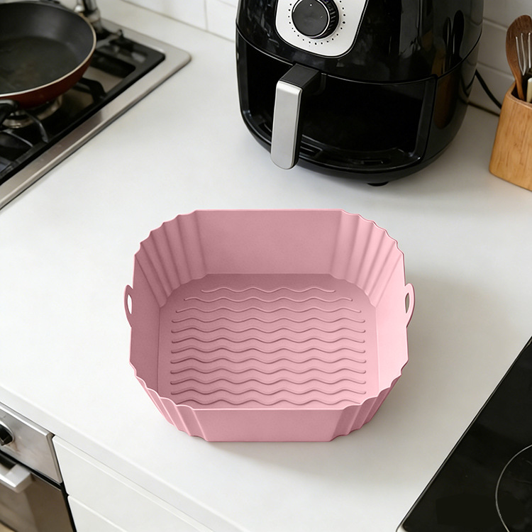 Amazon explosivo aire frito plato de horneado de silicio grado alimenticio resistente a altas temperaturas almohadilla de horneado de aire doméstico