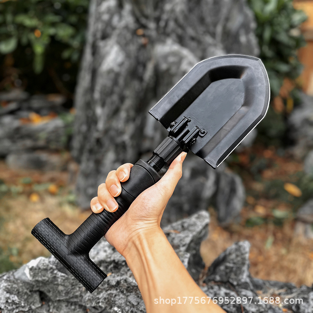 pala plegable retráctil para jardinería al aire libre pala militar portátil de alta dureza pala multifuncional pala militar