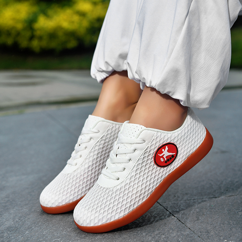 Zapatos de Tai Chi para hombres y mujeres, zapatos de verano de Tai Chi, zapatos de entrenamiento de artes marciales de malla de tendón de toro, zapatos de ventilación de Tai Chi, Aliexpress
