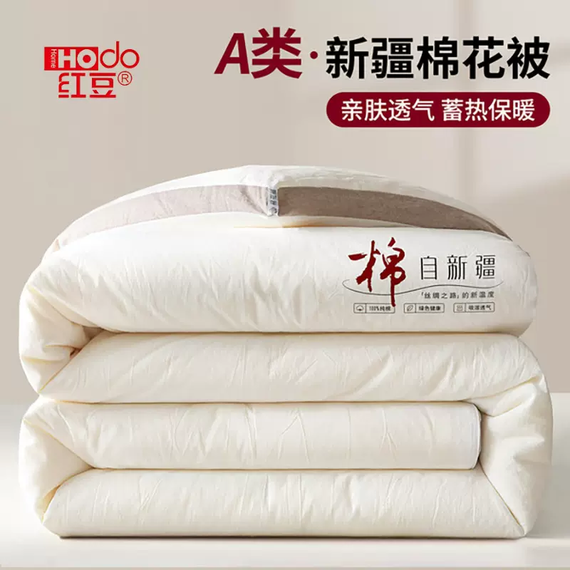 100纯棉新疆棉花被冬被加厚保暖单人春秋被棉被冬季被芯四季通用