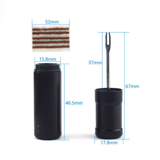 Bicycle and motorcycle repair tools fork drill vacuum tire repair portable emergency vacuum fast tire repair rubber strip