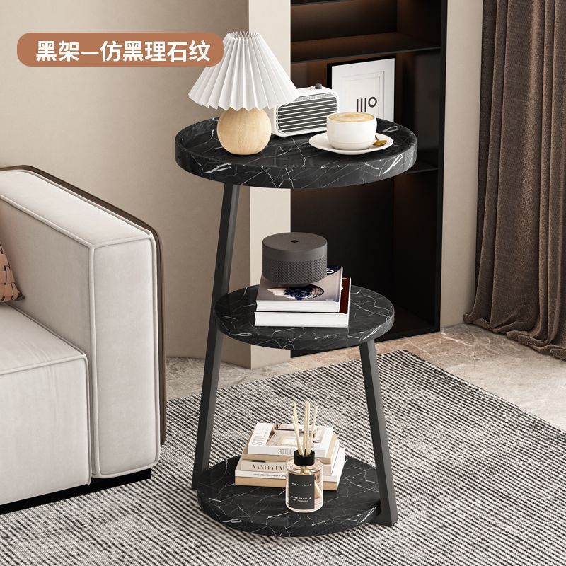 Mesa de té nórdica, sofá, sala de estar, mesas de cabezal de cama, esquina simple, gabinete, pequeña mesa redonda