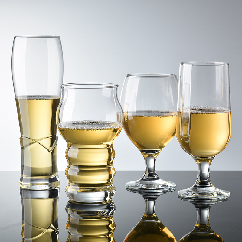 Taza de cristal templado turco pasha taza de jugo taza de pie alto taza de cerveza de trigo taza de cola logotipo imprimible