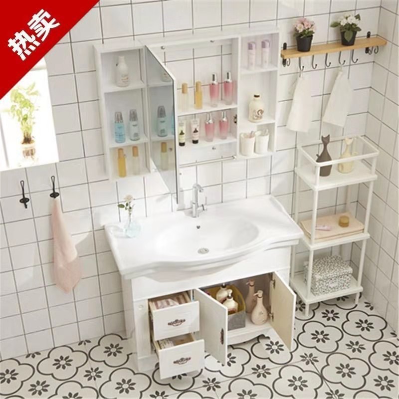 ✅洗手盆柜组合落地式卫生间浴室柜洗漱台厕所洗脸盆柜小户型大肚