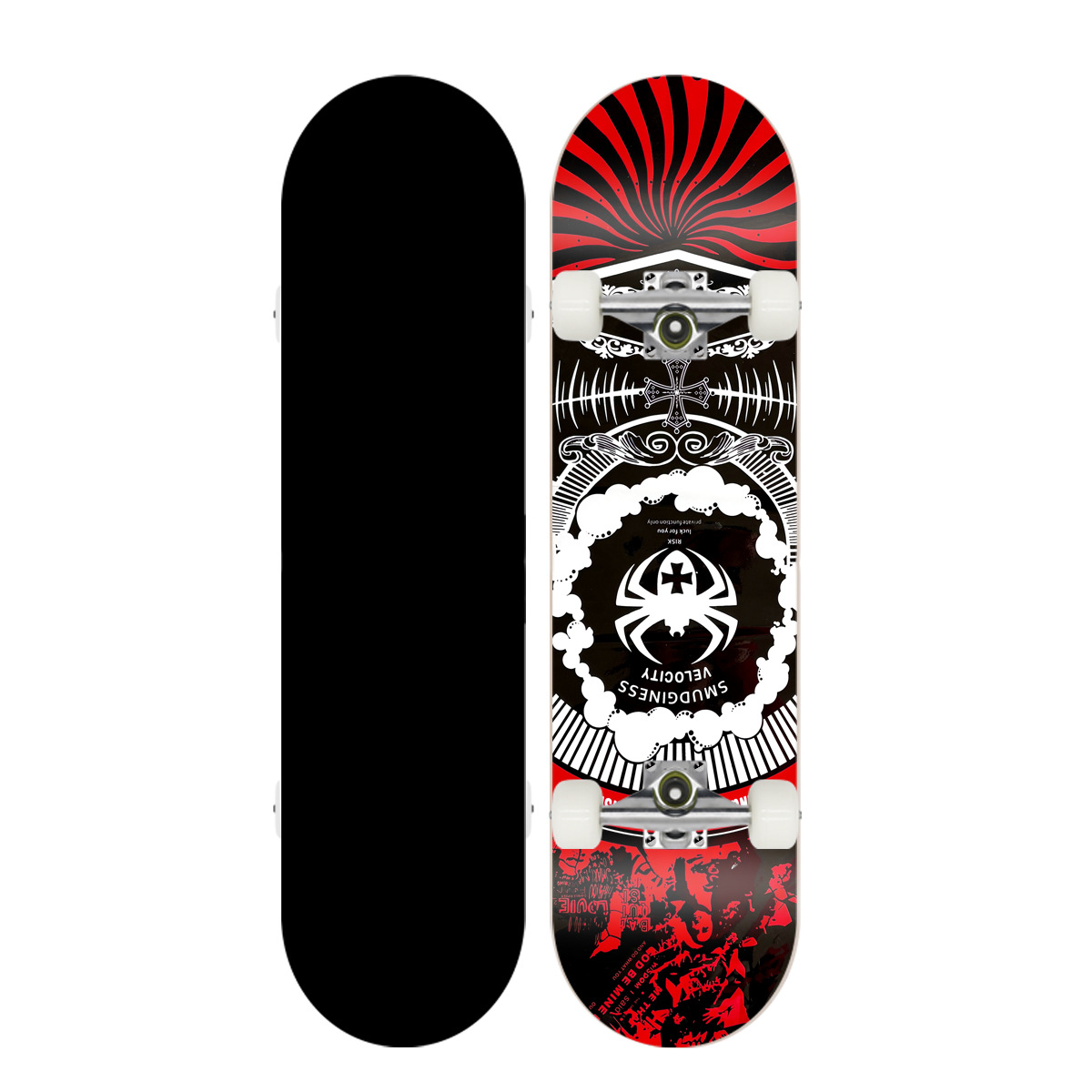 Professional Four-Wheel Skateboard for Beginners, Longboard, Double-Curved Maple Board, Surfboard Scooter for Adults and Children, Cross-Border Manufacturer