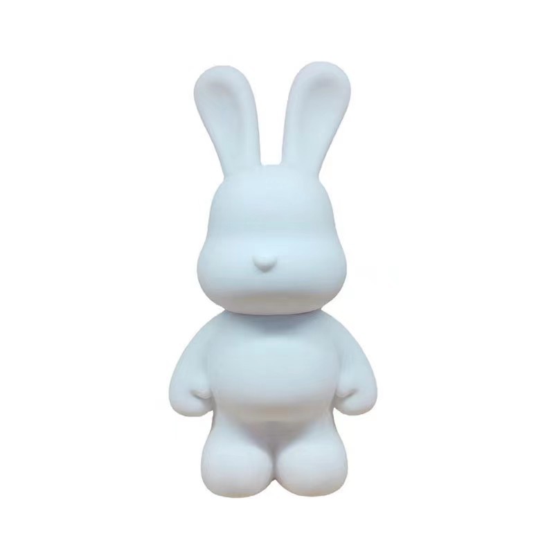 수지 유체 드래곤 멋진 곰 빌딩 블록 곰 우주 비행사 행운의 고양이 흰색 배아 DIY 유체 수제 돼지 저금통 장식품