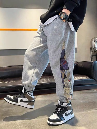 Boy's pants autumn casual pants spring and autumn style medium and large children stylish sports pants autumn trend
