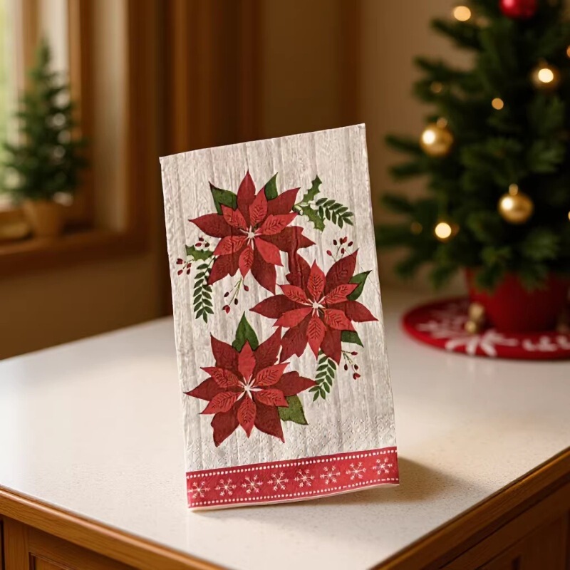 Manufacturer Sells Autumn Maple Leaf Pattern Printed Tissue Paper, 2-Ply, Made from Virgin Wood Pulp, 33*40cm Manufacturer Sells Autumn Maple Leaf Pattern Printed Tissue Paper, 2-Ply, Made from Virgin Wood Pulp, 33*40cm