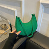 Polyurethane design underarm bag, fashionable one-shoulder bag, 2023 collection