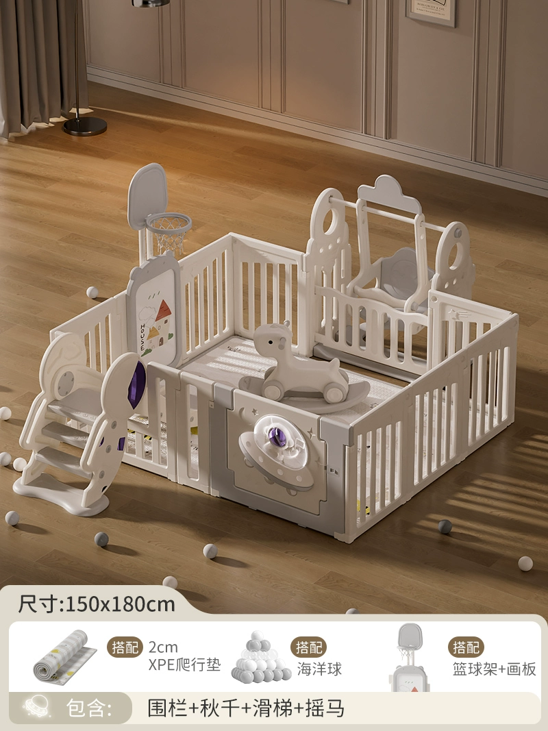Children's fence for crawling, game mat