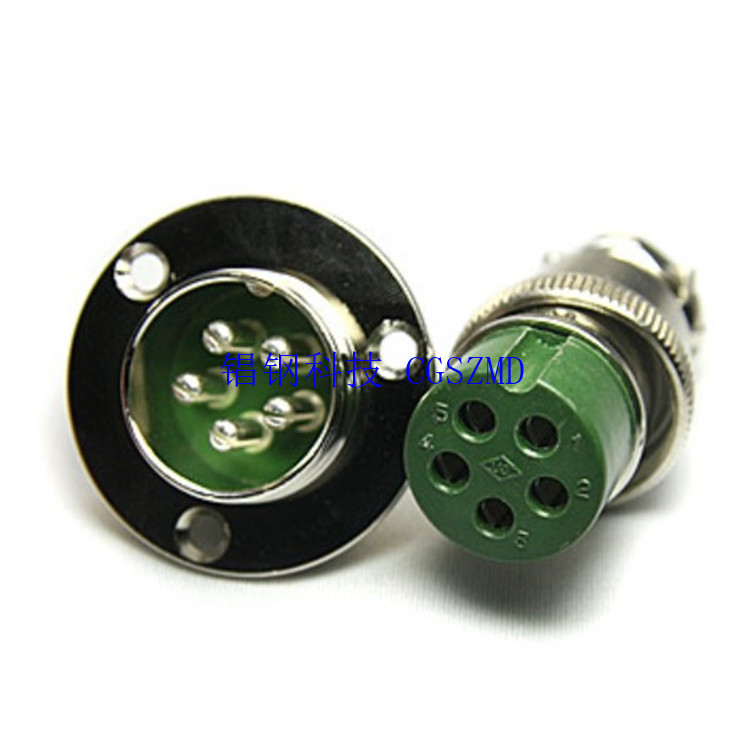 25MM GX���ղ�ͷ 2~10оԲ�β���16G waterproof copper socket