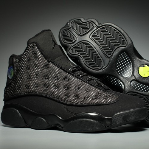 Fábrica de zapatos Putian transfronterizos de alta calidad AJ13 todas las estrellas de platino oro espejo negro pantera Joe13 zapatos de baloncesto para hombres y mujeres