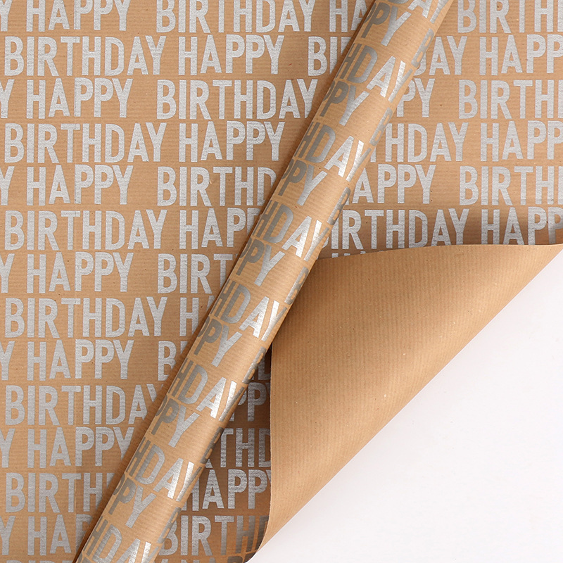 Papel de Regalo, Papel Kraft, Día de San Valentín, Regalo de Cumpleaños, Caja de Regalo de Alta Gama, Tamaño Extra Grande, Venta Caliente Transfronteriza