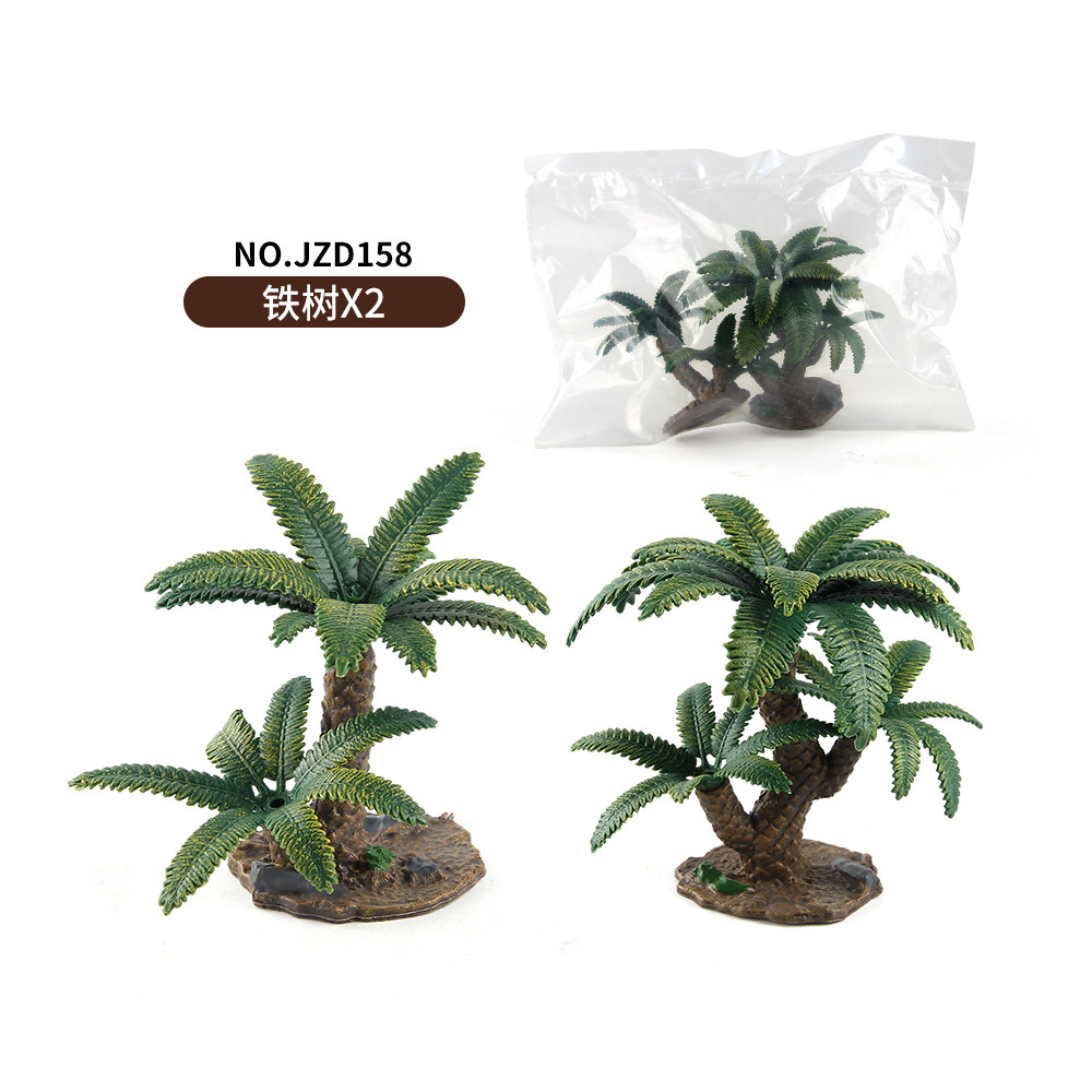 Exportación transfronteriza de plantas escenario plataforma modelo de base simulación original de paja de hombre cactus modelo de casa decoración