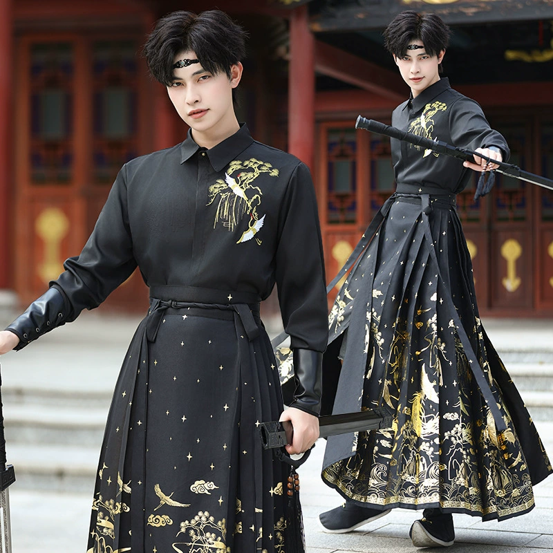 Новый оригинальный молодой человек новая китайская национальная ветреная рубашка