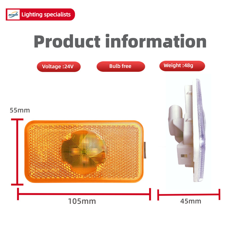 Piranha lámpara perla adecuada para Volvo Truck luces laterales luces de logotipo laterales luces anchas luces de señal Piranha lámpara