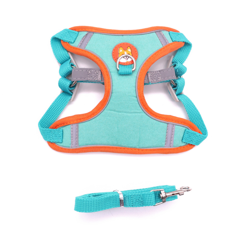 Cuerda de tracción para perros, correa para el pecho para mascotas, correa para perros, perro pequeño, pecho para perros lindo, correa para pasear a los perros, suministros transfronterizos