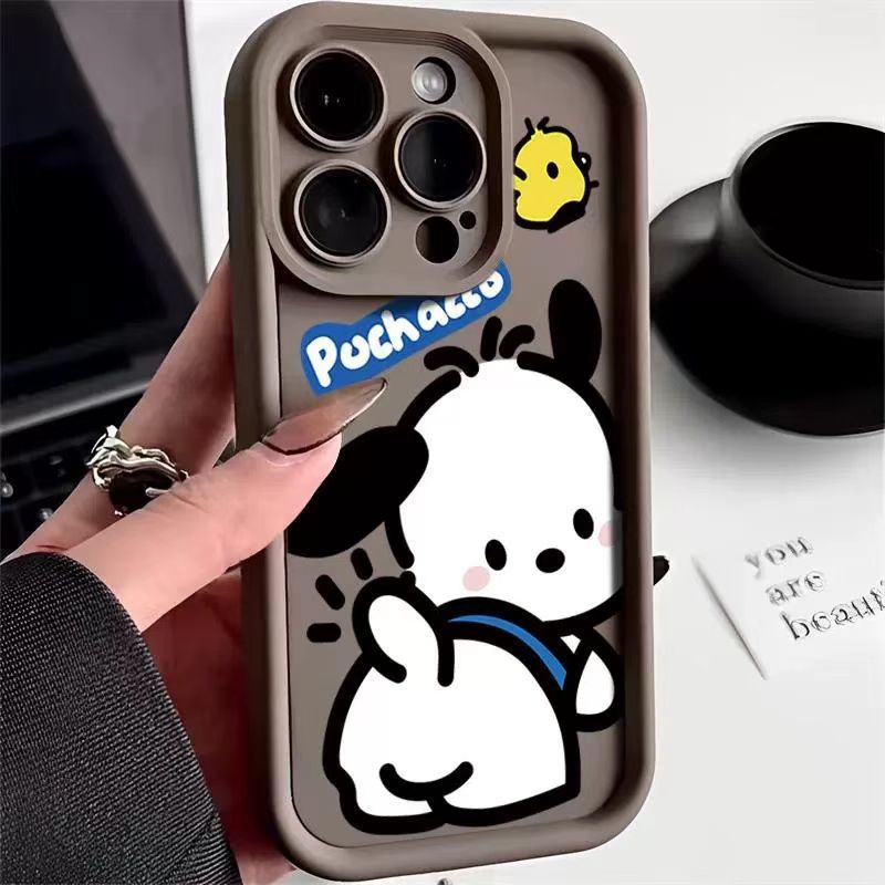 Lindo nuevo estilo aplicable iPhone 16pro funda para teléfono móvil Apple 15 anti-caída 14 dibujos animados 13promax chica 12x