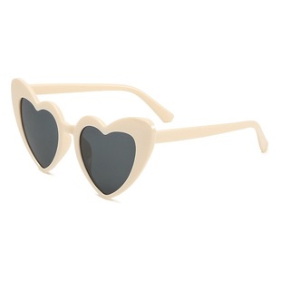 2023 cross-border love sunglasses sunscreen heart glasses UV400 glitter crystal sunglasses SUNGLASSES