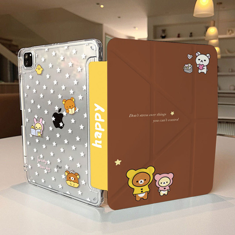 Raincoat Star Rilakkuma Ipad7/8/9 Generation Pro 11inch Mini7 Tablet A16 Protective Case Air5 Protective Cover Raincoat Star Rilakkuma Ipad7/8/9 Generation Pro 11inch Mini7 Tablet A16 Protective Case Air5 Protective Cover