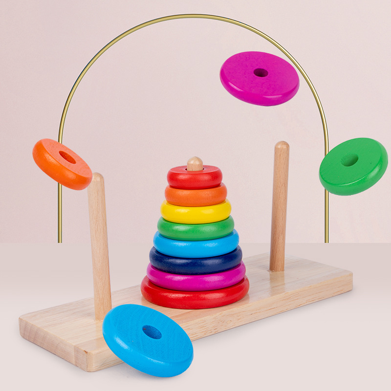 Wooden tower of Hanoi