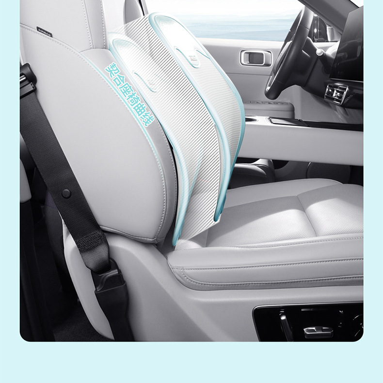 Car waist support waist support cushion new summer seat ice silk breathable seat backrest driving sedentary waist protection artifact