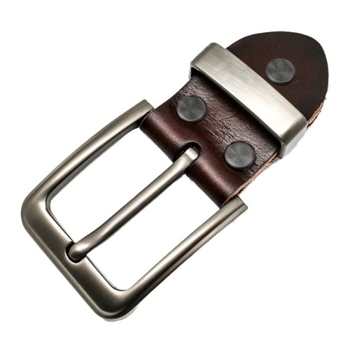 Men's genuine leather belt buckle head pin buckle metal belt head high-end belt set high-end trouser belt buckle wholesale