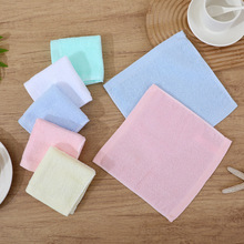 批发15*15小方巾酒店纯棉白方巾8g餐饮航空一次性小毛巾刺绣logo